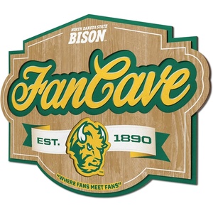 image:imageYouTheFan NCAA Officiallylicensed FanCave 3D wall art  readytohang 3D multilayered construction  floating wall mount design  Perfect fan giftNorth Dakota State Bison