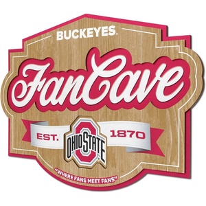 image:imageYouTheFan NCAA Officiallylicensed FanCave 3D wall art  readytohang 3D multilayered construction  floating wall mount design  Perfect fan giftOhio State Buckeyes