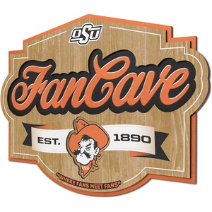 image:imageYouTheFan NCAA Officiallylicensed FanCave 3D wall art  readytohang 3D multilayered construction  floating wall mount design  Perfect fan giftOklahoma State Cowboys