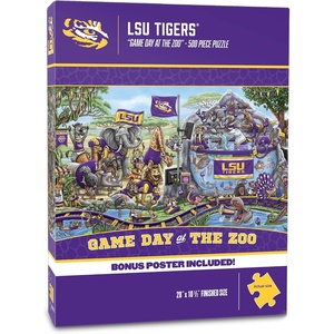 image:imageYouTheFan NCAA Texas Tech Red Raiders Game Day At The Zoo 500pc Puzzle 28 x 105Louisiana State University Tigers