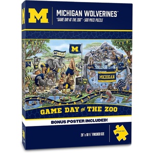 image:imageYouTheFan NCAA Texas Tech Red Raiders Game Day At The Zoo 500pc Puzzle 28 x 105Michigan Wolverines
