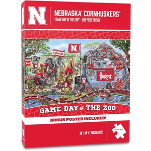 image:imageYouTheFan NCAA Texas Tech Red Raiders Game Day At The Zoo 500pc Puzzle 28 x 105Nebraska Cornhuskers