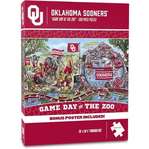 image:imageYouTheFan NCAA Texas Tech Red Raiders Game Day At The Zoo 500pc Puzzle 28 x 105Oklahoma Sooners