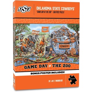 image:imageYouTheFan NCAA Texas Tech Red Raiders Game Day At The Zoo 500pc Puzzle 28 x 105Oklahoma State Cowboys