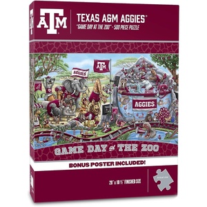 image:imageYouTheFan NCAA Texas Tech Red Raiders Game Day At The Zoo 500pc Puzzle 28 x 105Texas AM Aggies