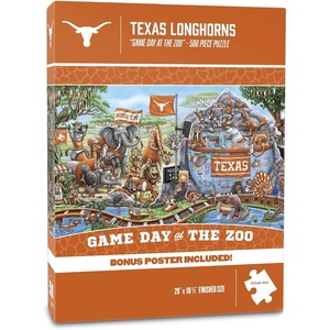 image:imageYouTheFan NCAA Texas Tech Red Raiders Game Day At The Zoo 500pc Puzzle 28 x 105Texas Longhorns