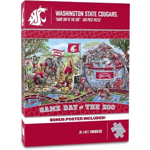 image:imageYouTheFan NCAA Texas Tech Red Raiders Game Day At The Zoo 500pc Puzzle 28 x 105Washington State Cougars