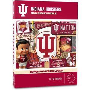 image:imageYouTheFan NCAA Texas Tech Retro Series 500pc Puzzle 15 x 20Indiana Hoosiers