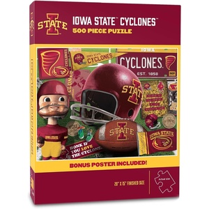 image:imageYouTheFan NCAA Texas Tech Retro Series 500pc Puzzle 15 x 20Iowa State Cyclones
