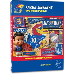 image:imageYouTheFan NCAA Texas Tech Retro Series 500pc Puzzle 15 x 20Kansas Jayhawks