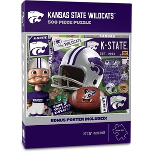 image:imageYouTheFan NCAA Texas Tech Retro Series 500pc Puzzle 15 x 20Kansas State Wildcats