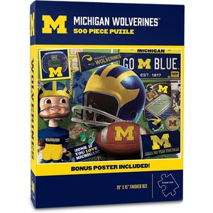image:imageYouTheFan NCAA Texas Tech Retro Series 500pc Puzzle 15 x 20Michigan Wolverines