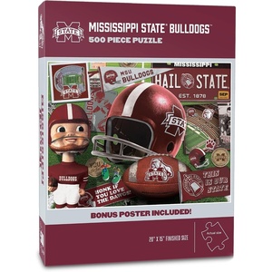 image:imageYouTheFan NCAA Texas Tech Retro Series 500pc Puzzle 15 x 20Mississippi State Bulldogs