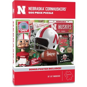 image:imageYouTheFan NCAA Texas Tech Retro Series 500pc Puzzle 15 x 20Nebraska Cornhuskers