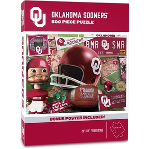 image:imageYouTheFan NCAA Texas Tech Retro Series 500pc Puzzle 15 x 20Oklahoma Sooners
