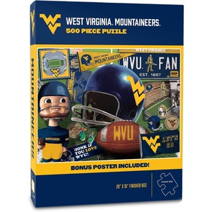 image:imageYouTheFan NCAA Texas Tech Retro Series 500pc Puzzle 15 x 20West Virginia Mountaineers