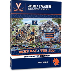 image:imageYouTheFan NCAA Virginia Cavaliers Game Day At The Zoo 500pc Puzzle 28 x 105