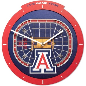 image:imageYouTheFan NCAA West Virginia Mountaineers 3D StadiumView ClockArizona Wildcats