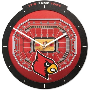 image:imageYouTheFan NCAA West Virginia Mountaineers 3D StadiumView ClockLouisville Cardinals