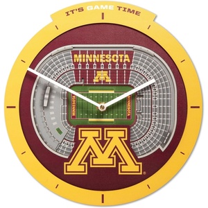 image:imageYouTheFan NCAA West Virginia Mountaineers 3D StadiumView ClockMinnesota Golden Gophers