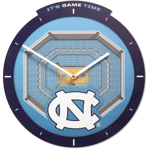 image:imageYouTheFan NCAA West Virginia Mountaineers 3D StadiumView ClockNorth Carolina Tar Heels