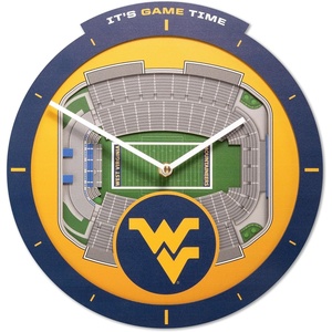 image:imageYouTheFan NCAA West Virginia Mountaineers 3D StadiumView ClockWest Virginia Mountaineers