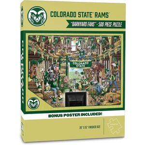 image:imageYouTheFan NCAA Wichita State Shockers Barnyard Fans 500pc Puzzle 15 x 20Colorado State Rams