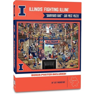 image:imageYouTheFan NCAA Wichita State Shockers Barnyard Fans 500pc Puzzle 15 x 20Illinois Fighting Illini