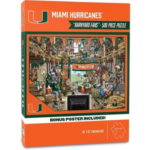 image:imageYouTheFan NCAA Wichita State Shockers Barnyard Fans 500pc Puzzle 15 x 20Miami Hurricanes