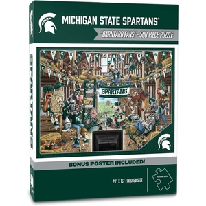 image:imageYouTheFan NCAA Wichita State Shockers Barnyard Fans 500pc Puzzle 15 x 20Michigan State Spartans