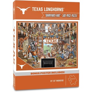 image:imageYouTheFan NCAA Wichita State Shockers Barnyard Fans 500pc Puzzle 15 x 20Texas Longhorns