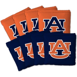 image:imageYouTheFan OfficiallyLicensed NCAA Set of 8 Cornhole Bags  All Weather Dual Sided Slide amp Stop  Regulation Size with Carry caseAuburn Tigers