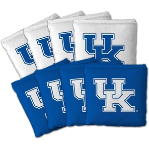 image:imageYouTheFan OfficiallyLicensed NCAA Set of 8 Cornhole Bags  All Weather Dual Sided Slide amp Stop  Regulation Size with Carry caseKentucky Wildcats