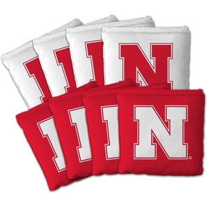image:imageYouTheFan OfficiallyLicensed NCAA Set of 8 Cornhole Bags  All Weather Dual Sided Slide amp Stop  Regulation Size with Carry caseNebraska Cornhuskers