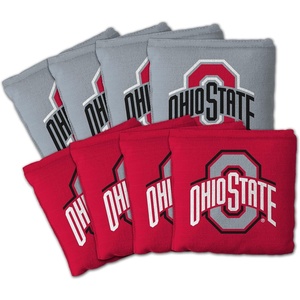 image:imageYouTheFan OfficiallyLicensed NCAA Set of 8 Cornhole Bags  All Weather Dual Sided Slide amp Stop  Regulation Size with Carry caseOhio State Buckeyes