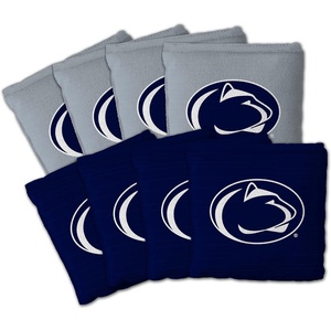 image:imageYouTheFan OfficiallyLicensed NCAA Set of 8 Cornhole Bags  All Weather Dual Sided Slide amp Stop  Regulation Size with Carry casePenn State Nittany Lions