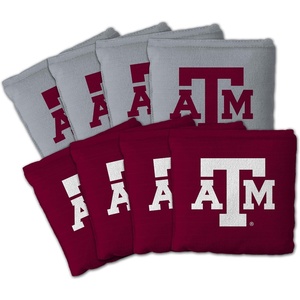 image:imageYouTheFan OfficiallyLicensed NCAA Set of 8 Cornhole Bags  All Weather Dual Sided Slide amp Stop  Regulation Size with Carry caseTexas AM Aggies
