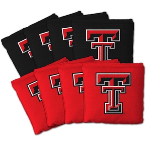 image:imageYouTheFan OfficiallyLicensed NCAA Set of 8 Cornhole Bags  All Weather Dual Sided Slide amp Stop  Regulation Size with Carry caseTexas Tech Red Raiders