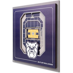 image:imageYouTheFan Officiallylicensed NCAA Stadium Series 3D Wall Art  multilayer team stadium replica detailed sports fan gift indoor decorButler Bulldogs