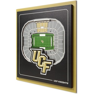 image:imageYouTheFan Officiallylicensed NCAA Stadium Series 3D Wall Art  multilayer team stadium replica detailed sports fan gift indoor decorCentral Florida Knights