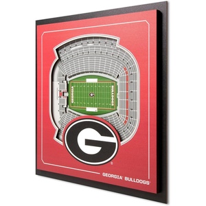 image:imageYouTheFan Officiallylicensed NCAA Stadium Series 3D Wall Art  multilayer team stadium replica detailed sports fan gift indoor decorGeorgia Bulldogs