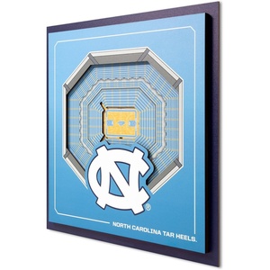 image:imageYouTheFan Officiallylicensed NCAA Stadium Series 3D Wall Art  multilayer team stadium replica detailed sports fan gift indoor decorNorth Carolina Tar Heels