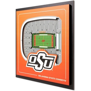 image:imageYouTheFan Officiallylicensed NCAA Stadium Series 3D Wall Art  multilayer team stadium replica detailed sports fan gift indoor decorOklahoma State Cowboys