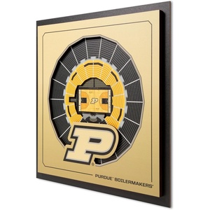 image:imageYouTheFan Officiallylicensed NCAA Stadium Series 3D Wall Art  multilayer team stadium replica detailed sports fan gift indoor decorPurdue Boilermakers BB