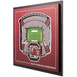 image:imageYouTheFan Officiallylicensed NCAA Stadium Series 3D Wall Art  multilayer team stadium replica detailed sports fan gift indoor decorSouth Carolina Gamecocks