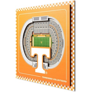 image:imageYouTheFan Officiallylicensed NCAA Stadium Series 3D Wall Art  multilayer team stadium replica detailed sports fan gift indoor decorTennessee Volunteers