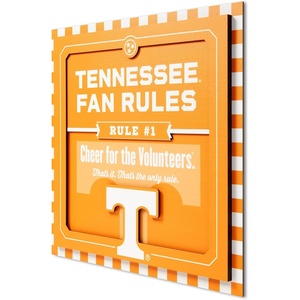 image:imageYouTheFan Officiallylicensed NCAA Tide Fan Rules Wall Art multiple layers humorous team artwork sports fan motto showcases funny rules indoor decorTennessee Volunteers