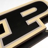 image:imageYouTheFan NCAA 3D DieCut Wall Art precisioncrafted and lasercut in the exact shape of your teams logo multiple layers create striking depth readytohang and officially licensedPurdue Boilermakers