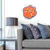 image:imageYouTheFan NCAA 3D DieCut Wall Art precisioncrafted and lasercut in the exact shape of your teams logo multiple layers create striking depth readytohang and officially licensedClemson Tigers