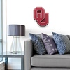 image:imageYouTheFan NCAA 3D DieCut Wall Art precisioncrafted and lasercut in the exact shape of your teams logo multiple layers create striking depth readytohang and officially licensedOklahoma Sooners